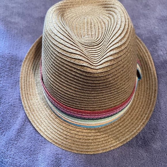 SHADE SHACK straw fedora hatsize large unisex, 100% paper straw, excellent #7948 - Picture 2 of 4